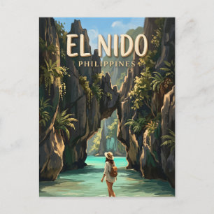 Secret Lagoon, El Nido Philippines Postcard
