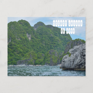 Secret Lagoon in El Nido Palawan Postcard