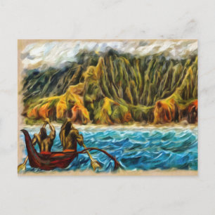 Secret Lau Napali Coast Kauai Postcard