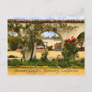 Secret Memory Garden Monterey California Postcard