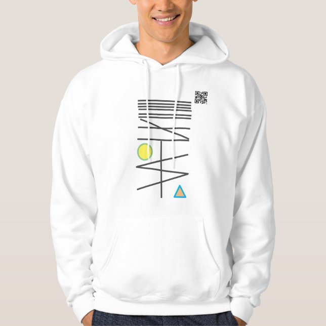 Secret Message Barcode T-Shirt Hoodie (Front)