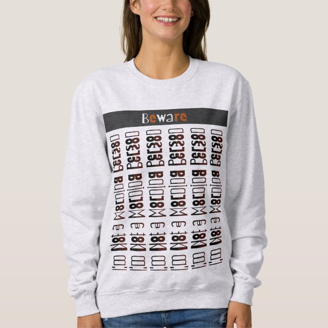  Secret Message Tee - I'm Not a Morning Person (Front)