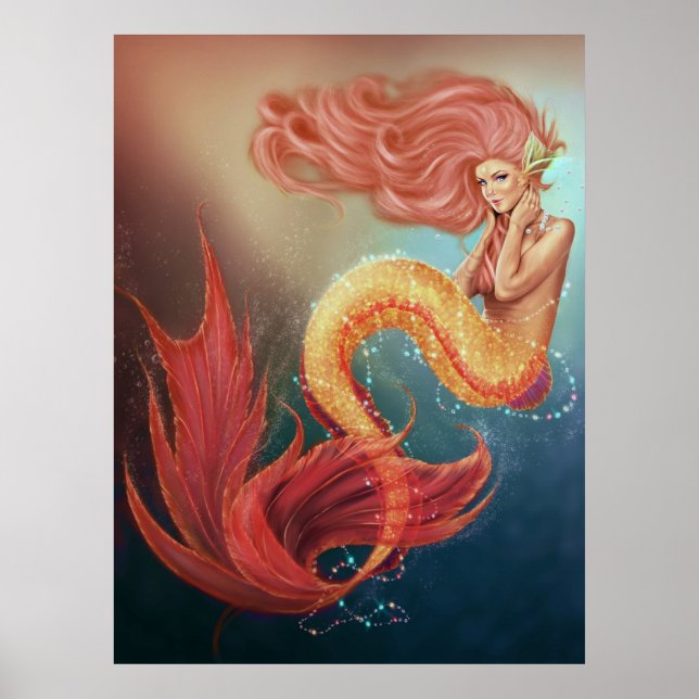 Secret Oceans of Sea Jewels Mermaid Poster (Front)
