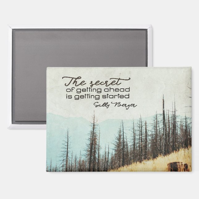 Secret Of Getting Ahead Magnet (Front/Back)