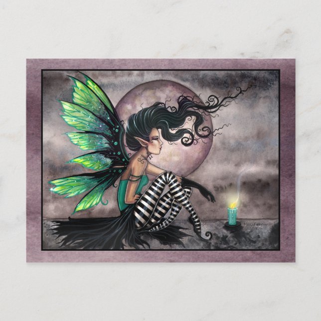 Secret Place Fairy with Candle Postcard (Front)