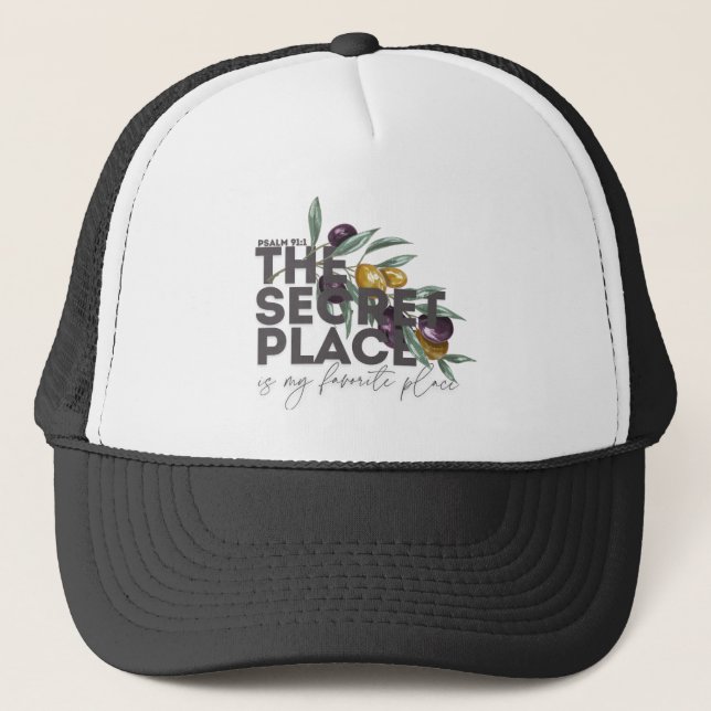 Secret Place Psalm 91 Christian Hat (Front)
