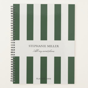 Secret plans green planner