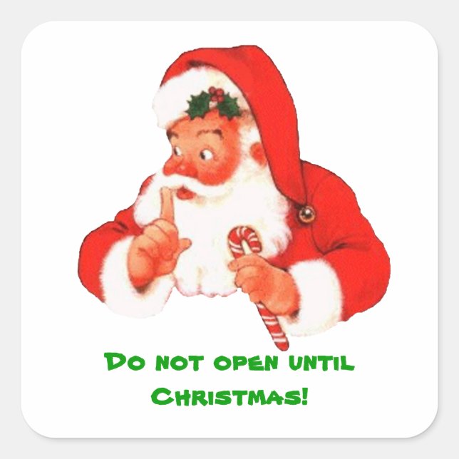 Secret Santa Christmas Sticker (Front)