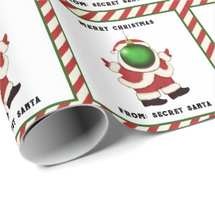 Secret Santa Christmas Wrapping Paper