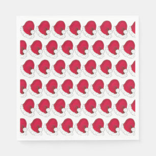 Secret Santa Claus Father Christmas Red Hat Napkin