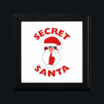 Secret Santa Gift Box<br><div class="desc">Need a gift for a Secret Santa? Why not actually give a Secret Santa! Fun Santa design.</div>