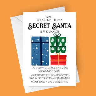 Secret Santa Gift Exchange Invitation