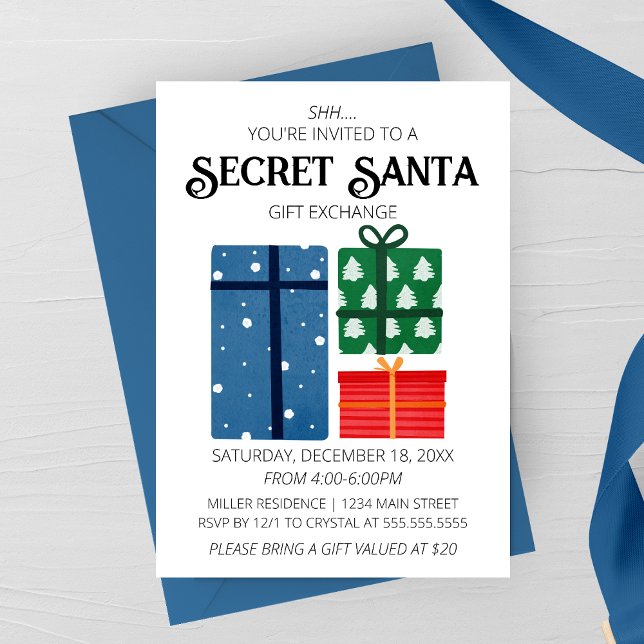 Secret Santa Gift Exchange Invitation (Creator Uploaded)
