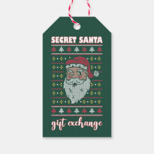 Secret Santa Gift Exchange Sweater Holiday Favour Tags