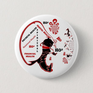 Secret Santa Gift – Prosperity & Wealth 6 Cm Round Badge