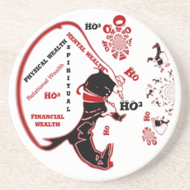 Secret Santa Gift – Prosperity & Wealth Coaster (Front)