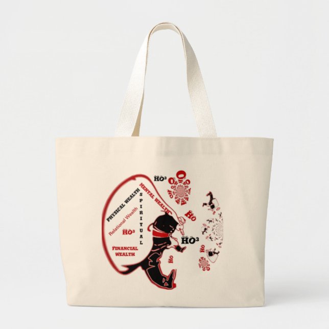 Secret Santa Gift – Prosperity & Wealth Large Tote Bag (Front)