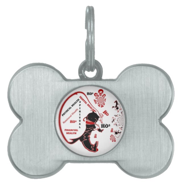 Secret Santa Gift – Prosperity & Wealth Pet ID Tag (Front)