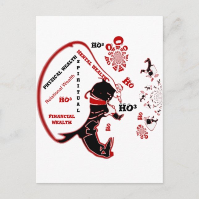 Secret Santa Gift – Prosperity & Wealth Postcard (Front)