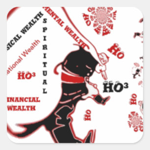 Secret Santa Gift – Prosperity & Wealth Square Sticker