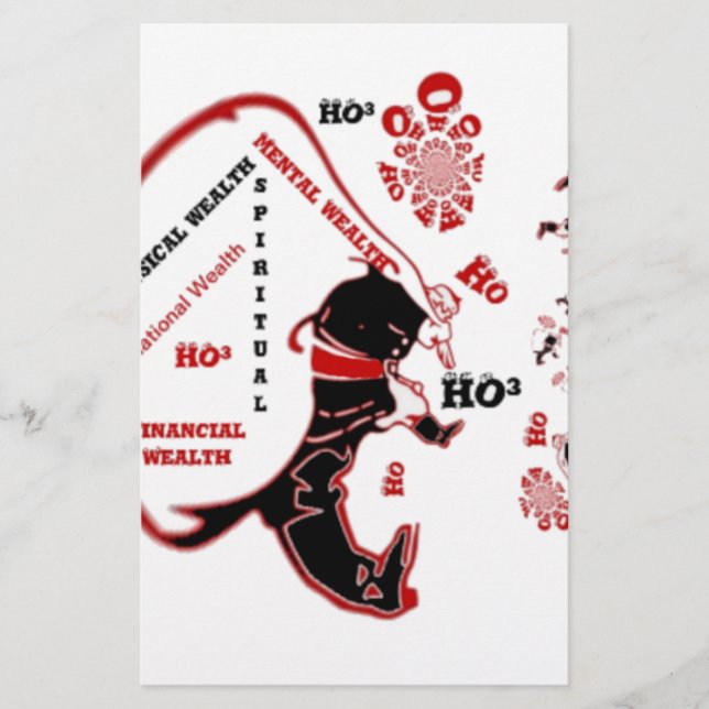 Secret Santa Gift – Prosperity & Wealth Stationery (Front)