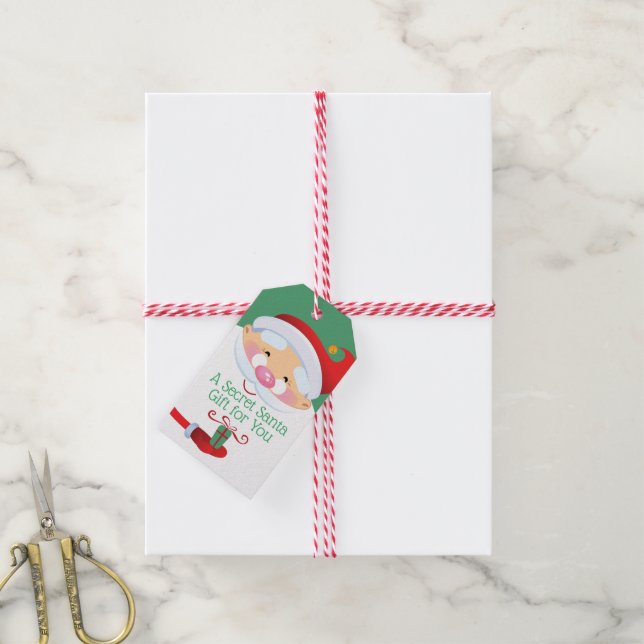 Secret Santa Gift Tag (With Twine)