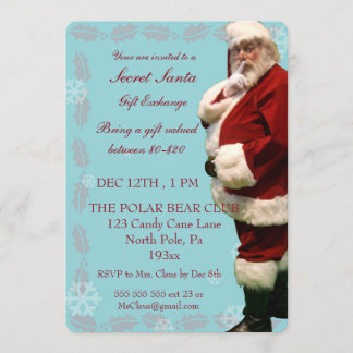 Secret Santa Holiday Party Invitation