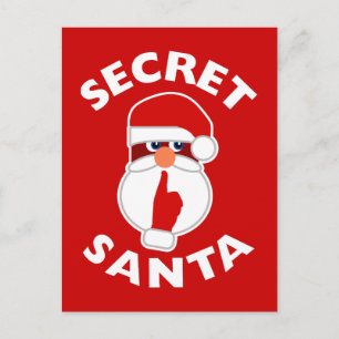 Secret Santa Holiday Postcard
