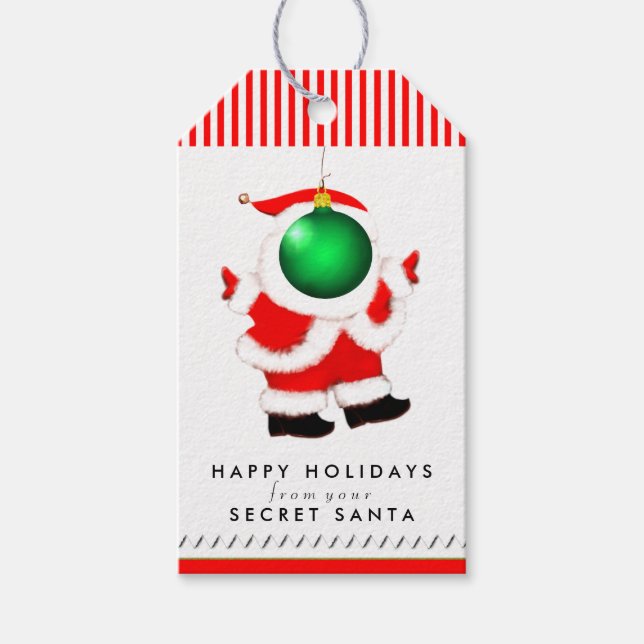 Secret Santa Humour Gift Tags (Front)