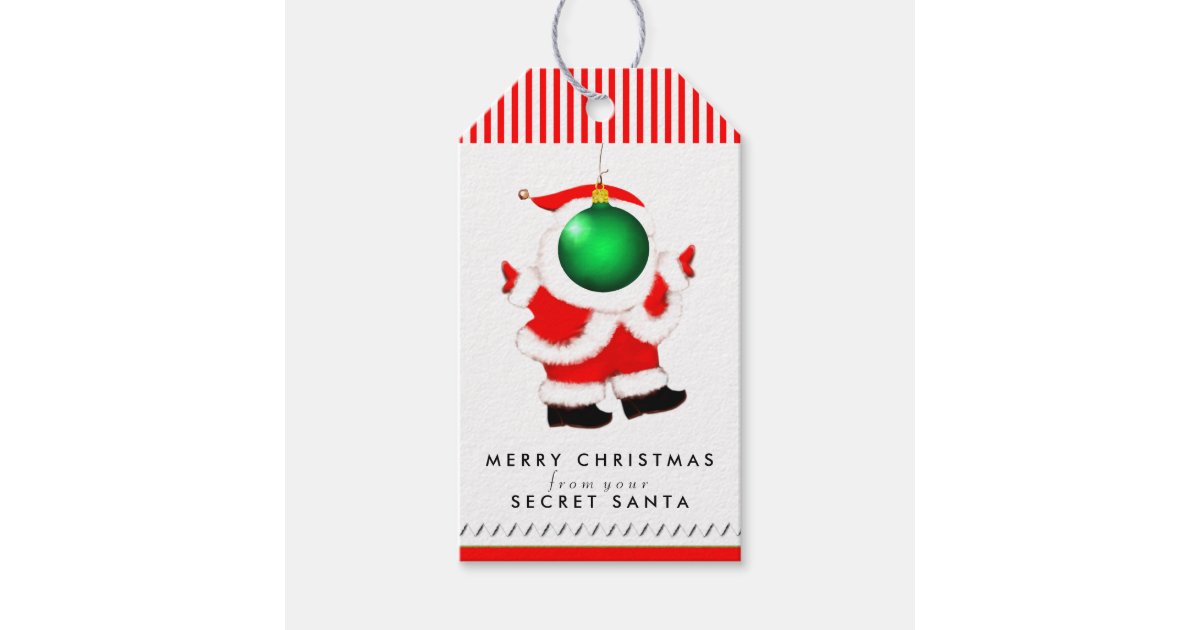 Secret Santa ideas Gift Tags | Zazzle