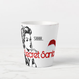 Secret Santa Latte Mug