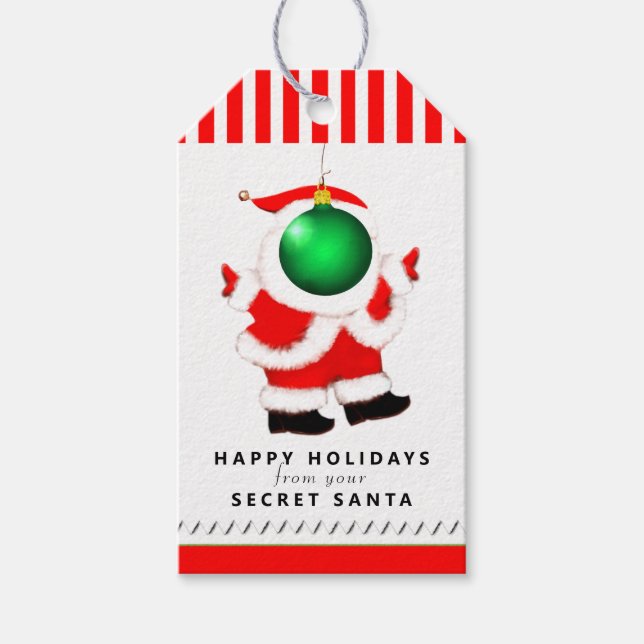Secret Santa Poem Gift Tags (Front)