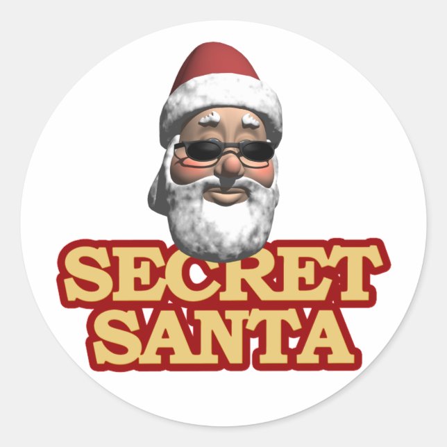 Secret Santa stickers (Front)