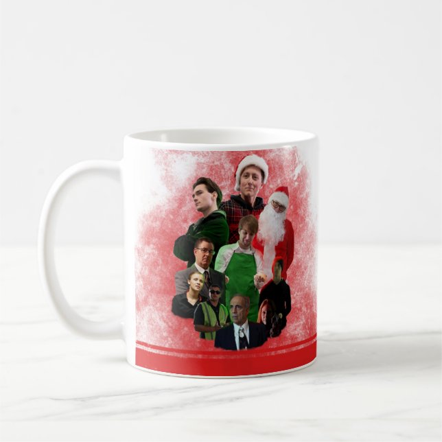 Secret Santa Xmas Film/White Elephant/Decor/Holida Coffee Mug (Left)