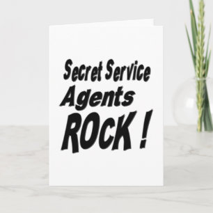 Secret Service Agents Rock! Greeting Card