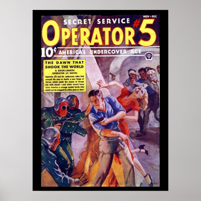 Secret Service Operator 5 - Nov-Dec 1938a_Pulp Art Poster (Front)