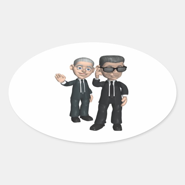 Secret Service Oval Sticker (Front)