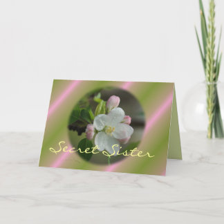 Secret Sister Apple Bloom Card- customise Card