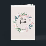 Secret Sister Birthday Thank You Card<br><div class="desc">To my friend on her birthday

You are an awesome mum and a beautiful woman. May this birthday be one of the best you’ve ever had.
Wishing you an unforgettable birthday.
Love,  Your Secret Sister</div>