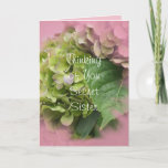 Secret Sister Hydrangea card2- customise Thank You Card<br><div class="desc">Finding Secret Sister cards at MakaraPhotos is easy--just type Secret Sister in my searchbox near the top of my right sidebar to see my growing collection for your selection. You many customise this card for anyone any occasion by changing the words on the front and inside if you wish. Go...</div>