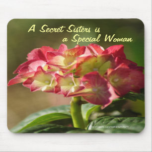 Secret Sister Hydrangea Mousepad- customise Mouse Mat