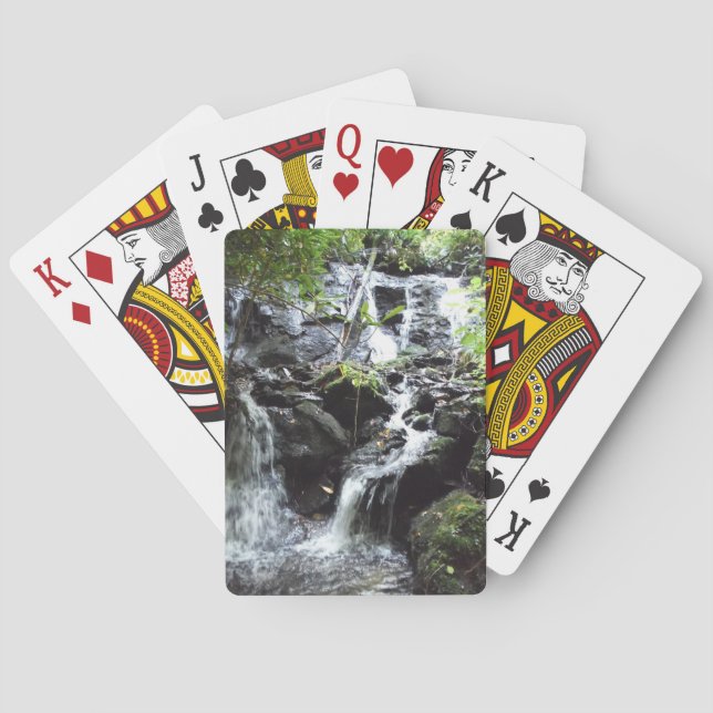 Secret Smoky Mountain Waterfall Playing Cards (Back)