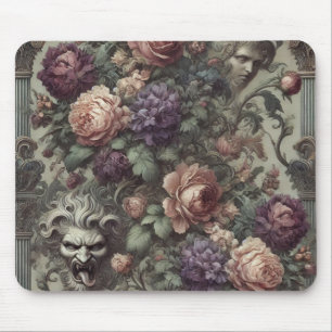 Secret Societies Bloom in Spirals – Gothic Mouse Mat