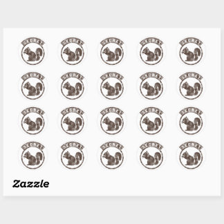 Secret Squirrel - Distressed - Type 1 Classic Round Sticker