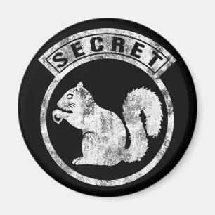 Secret Squirrel - Distressed - Type 1 Magnet