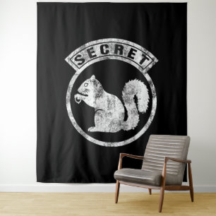 Secret Squirrel - Distressed - Type 1 Tapestry