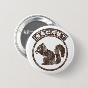 Secret Squirrel - Distressed - Type 2 6 Cm Round Badge