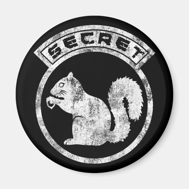 Secret Squirrel - Distressed - Type 2 Magnet (Front)