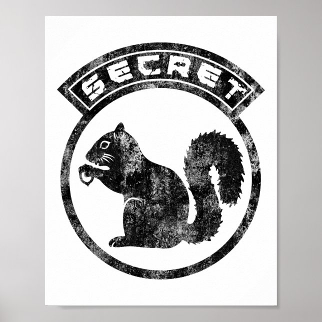 Secret Squirrel - Distressed - Type 2 Poster (Front)