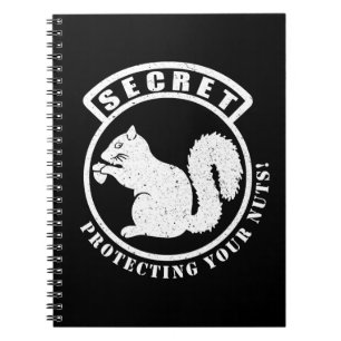 Secret Squirrel Patch Protecting Your Nuts Notebook